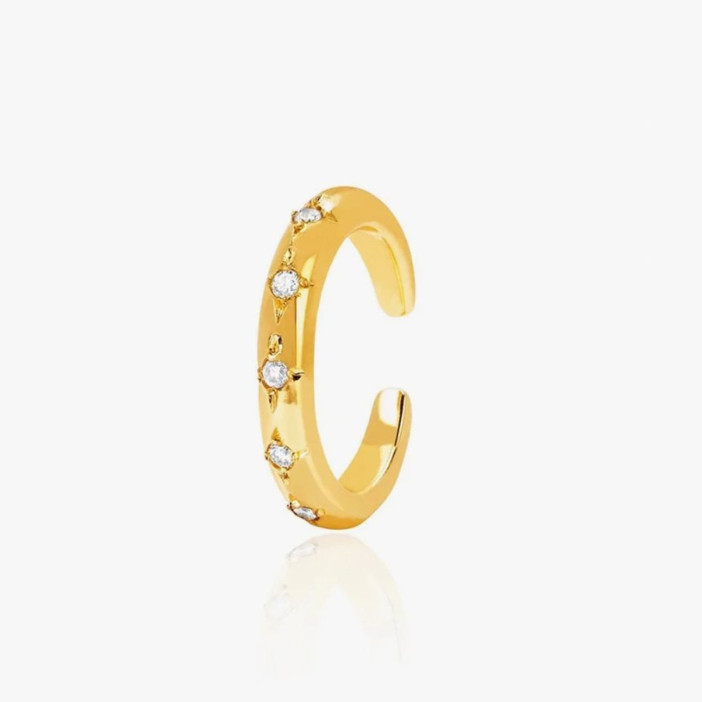 Logan Hollowell Star Set 5 Diamond Ear Cuff